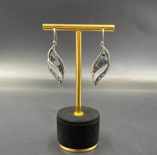 Boucles d'Oreilles Argent 925 Abalone