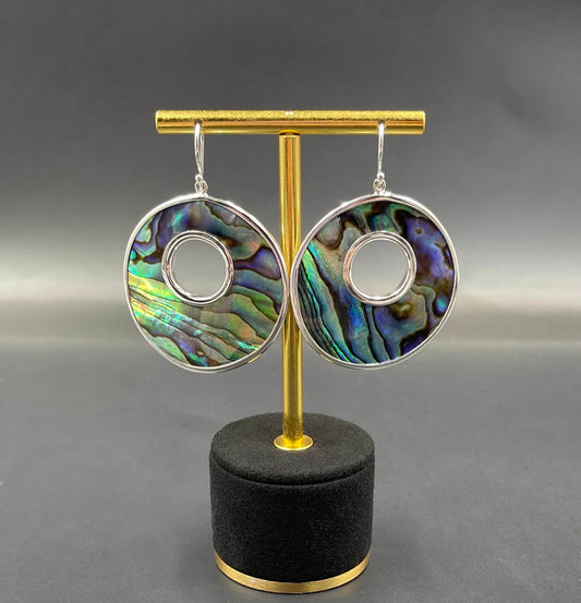 Boucles d'Oreilles Argent 925 Abalone