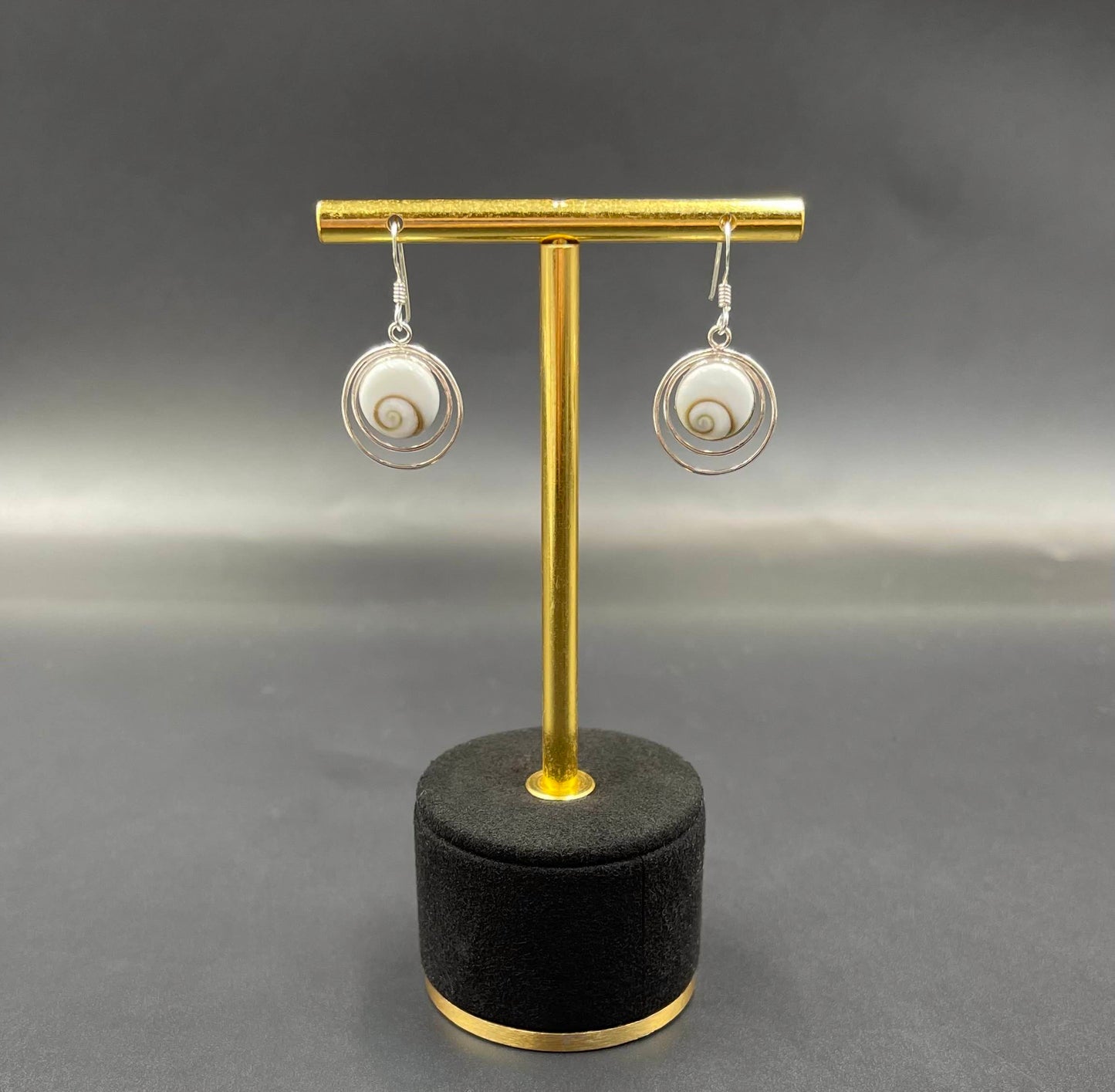 Boucles d'Oreilles Argent 925 Oeil de Ste Lucie