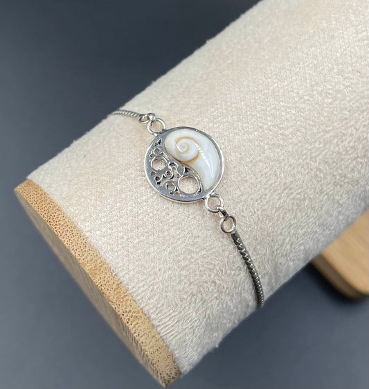Bracelet Yin et Yang Argent 925 Oeil de Ste Lucie
