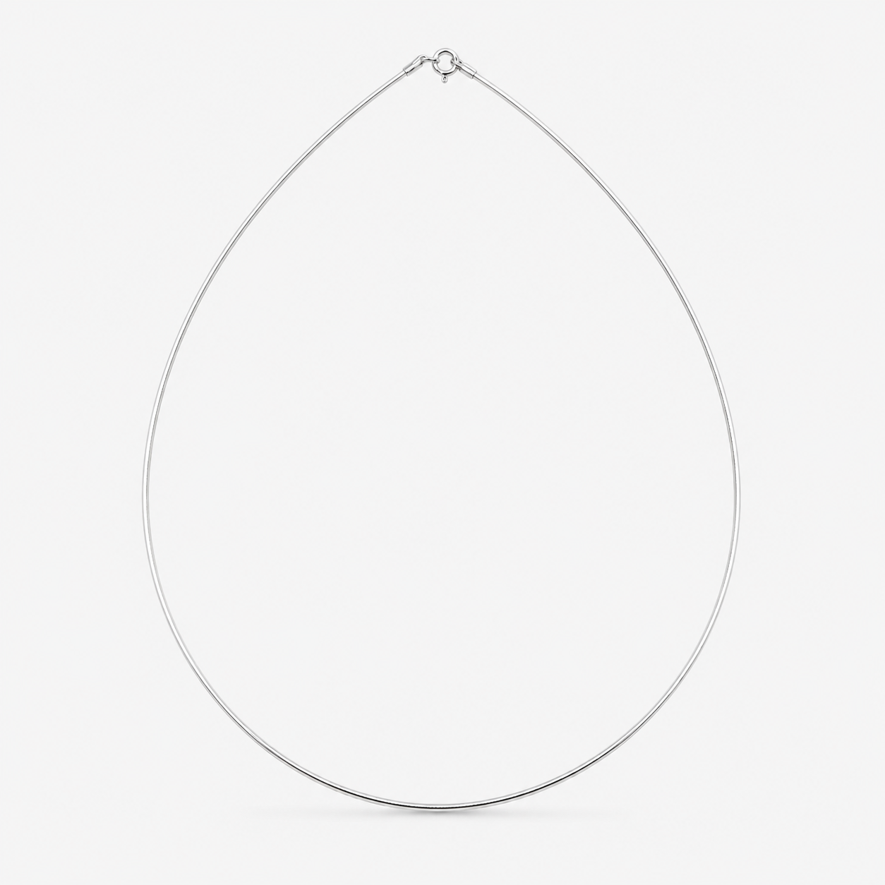 Câble rigide en argent 925, 45 cm