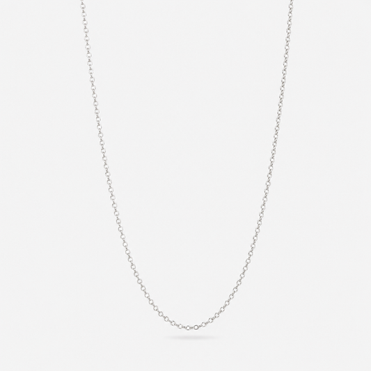Chaîne maille forçat en argent 925, 45 cm