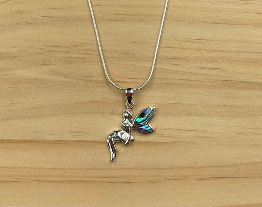 Pendentif Fée Argent 925 Abalone