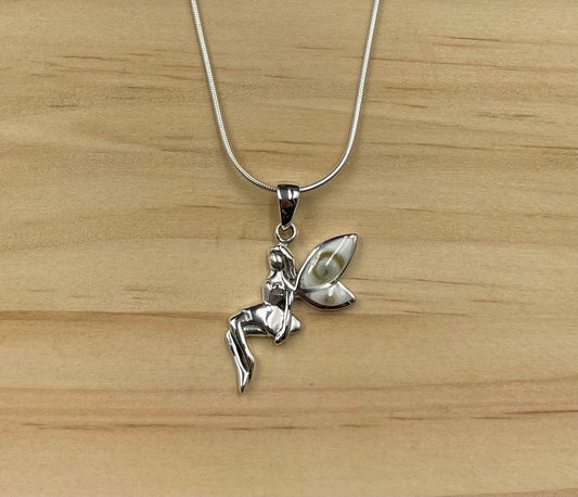Pendentif Fée Argent 925 Oeil de Ste Lucie