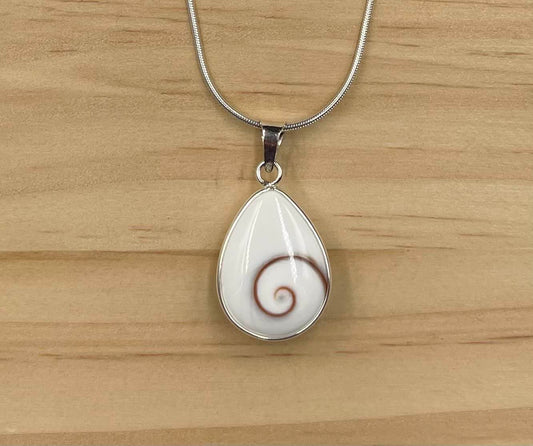Pendentif Goutte Argent 925 Oeil de Ste Lucie