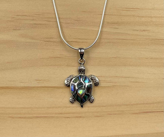 Pendentif Tortue Argent 925 Abalone