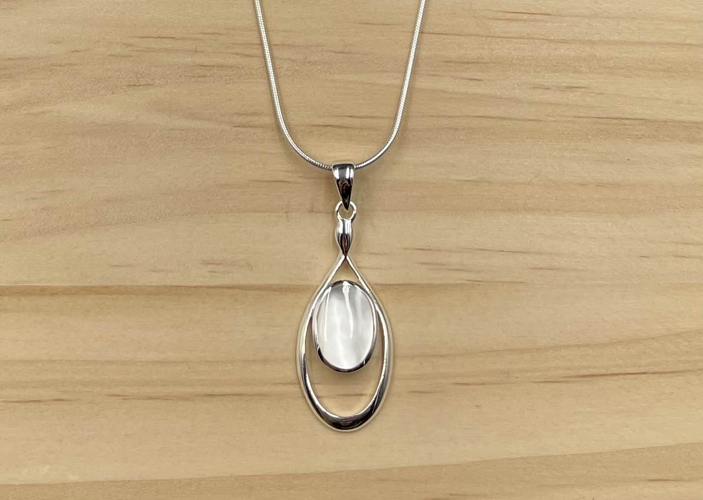 Pendentif Argent 925 Nacre
