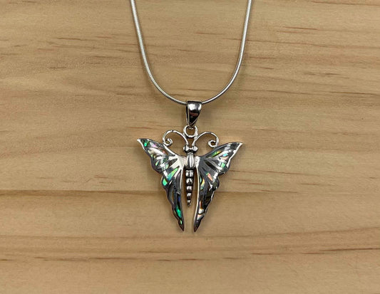 Pendentif Papillon Argent 925 Abalone