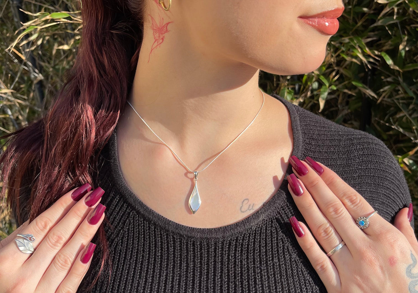 Pendentif Argent 925 Nacre