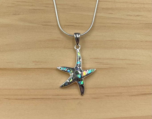 Pendentif Étoile de Mer Argent 925 Abalone