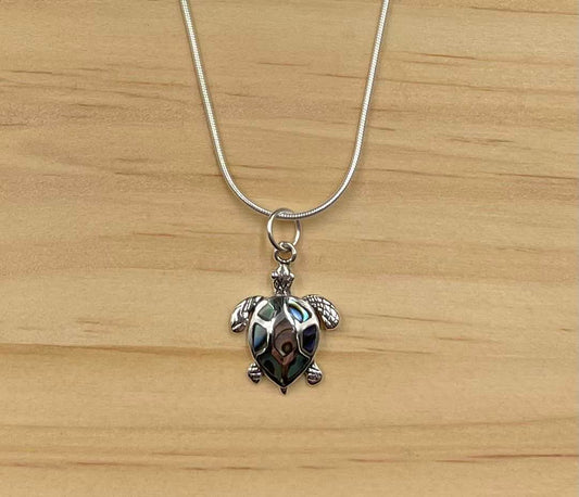 Pendentif Tortue Argent 925 Abalone